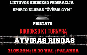 Kikbokso K1 turnyras atviras ringas