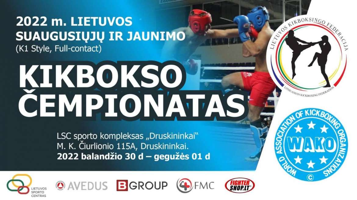 2022 m. Lietuvos suaugusiųjų ir jaunimo (K1 Style, Full-contact) kikbokso čempionatas